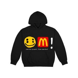 Cactus Plant Flea Market x McDonald's Icons Hoodie Men's XL Black NWT